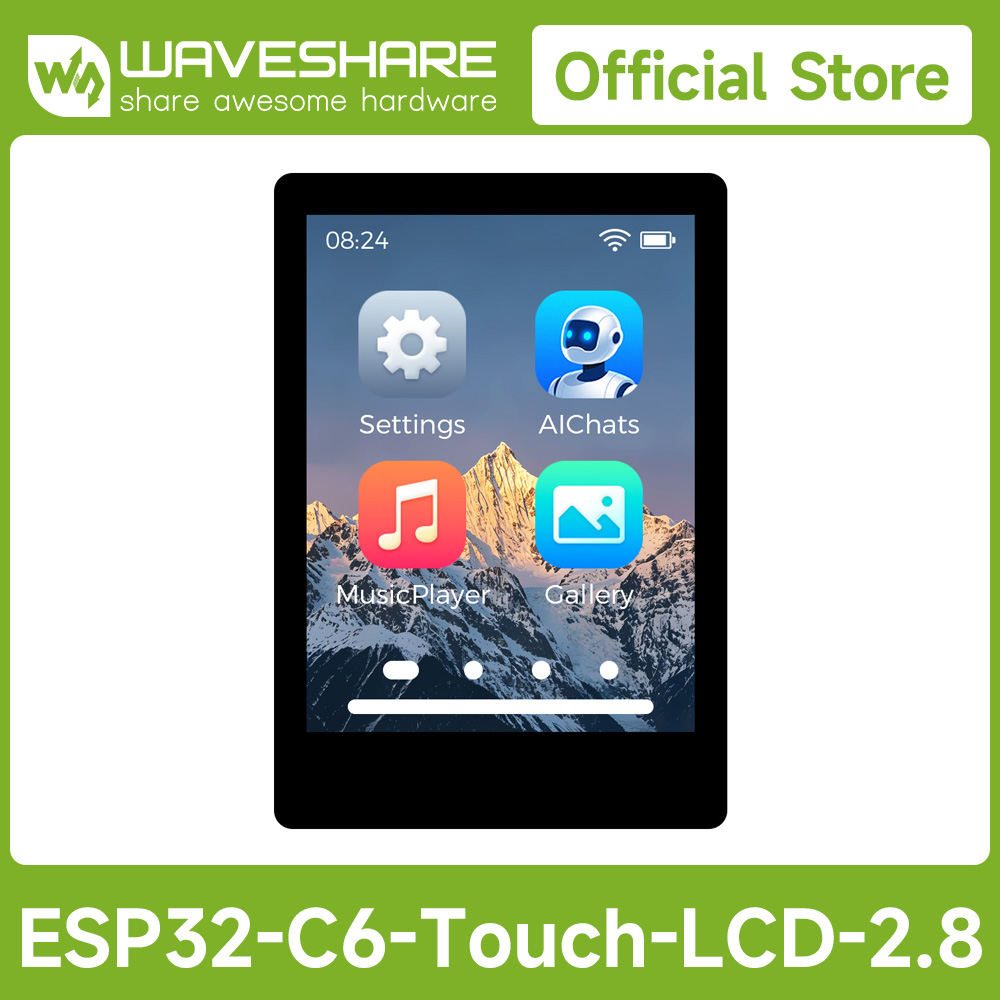 Doit Esp32 - Waveshare ESP32-C6 2.8인치 IPS 정전식 터치