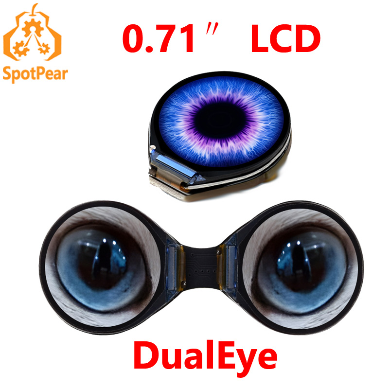 Doit Esp32 - Waveshare 더블 아이 라운드 LCD 디스플레이