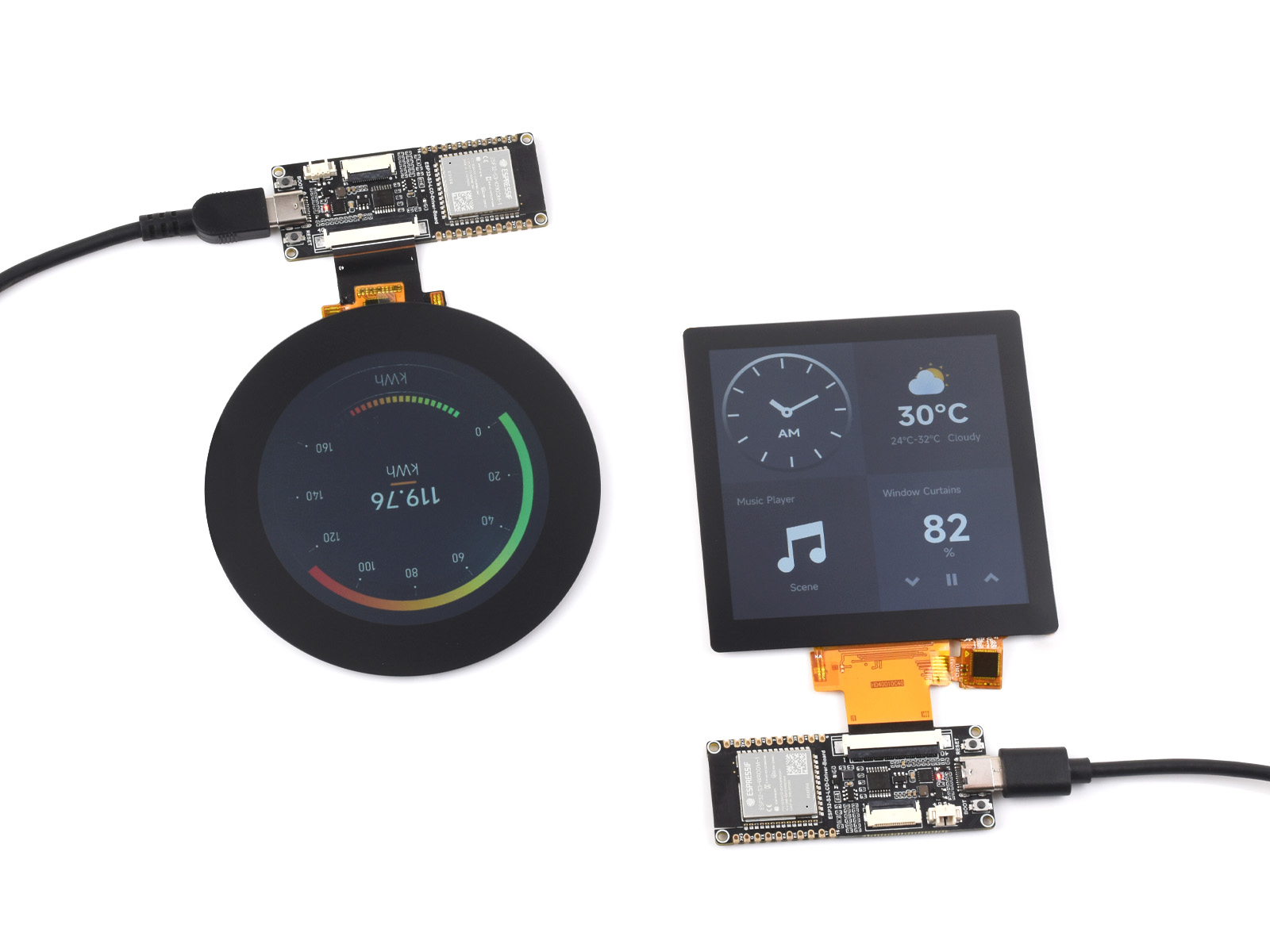 Lolin S3 - Waveshare ESP32-S3 RGB LCD 드라이버 보드,