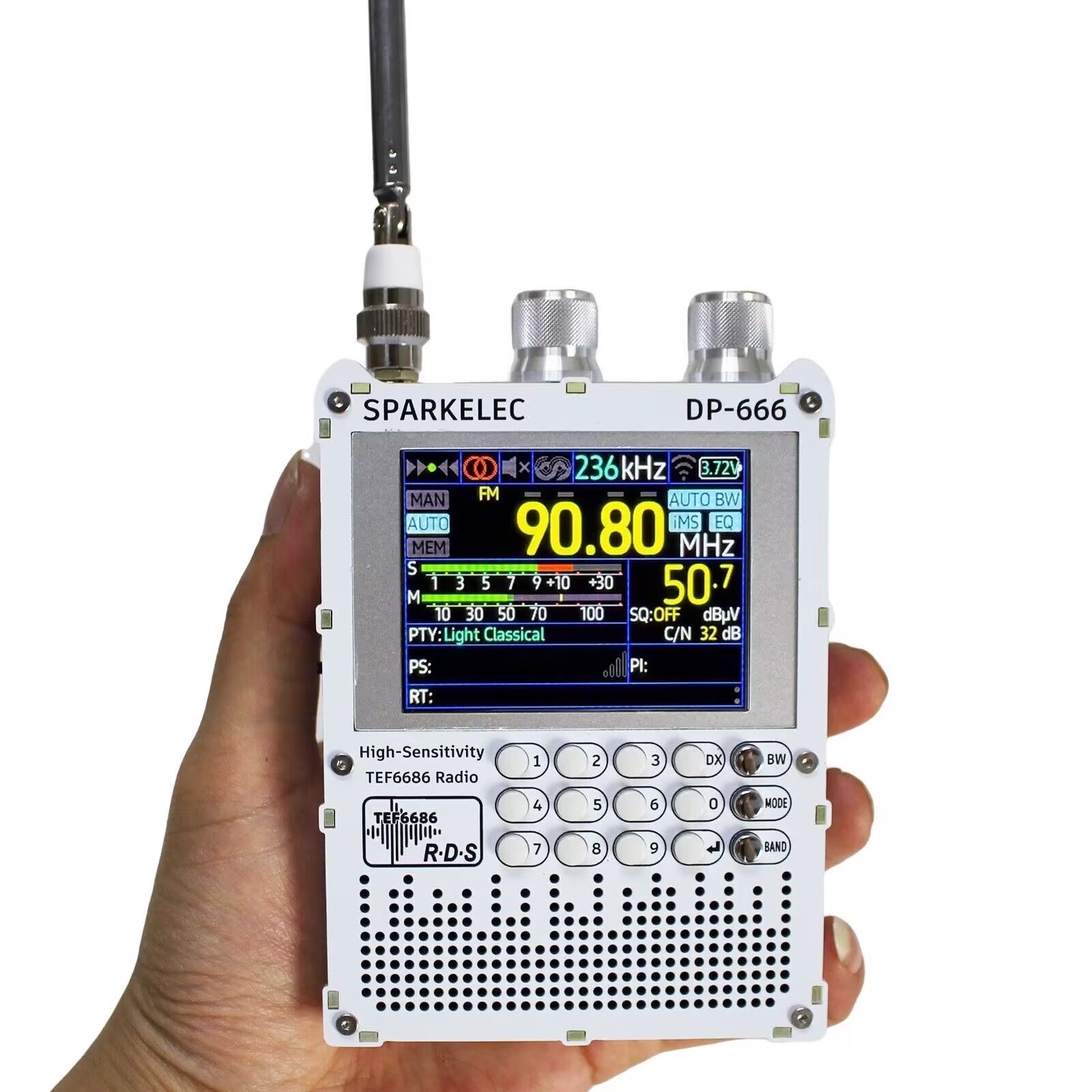 Devkitc - 신제품 DP-666 TEF6686 라디오 고감도 풀밴드