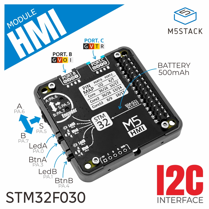 M5Stack 공식 HMI 모듈, 인코더 및 500mA - M5Stack Core2 리뷰 및 가격